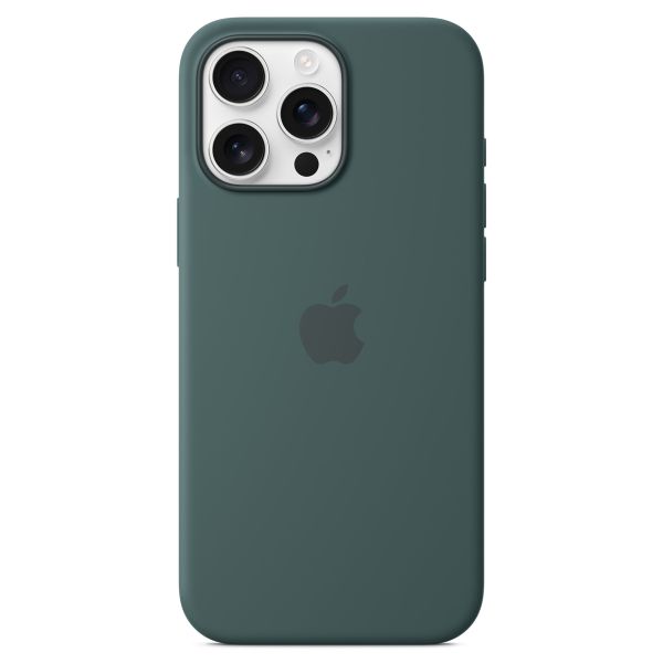 Apple Coque en silicone MagSafe iPhone 16 Pro Max - Lake Green