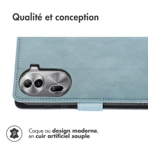 imoshion Étui de téléphone portefeuille Oppo Reno 11 - Bleu clair