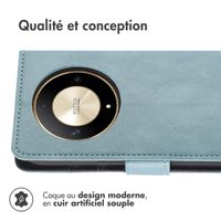 imoshion Étui de télephone portefeuille Honor Magic 6 Lite - Bleu clair