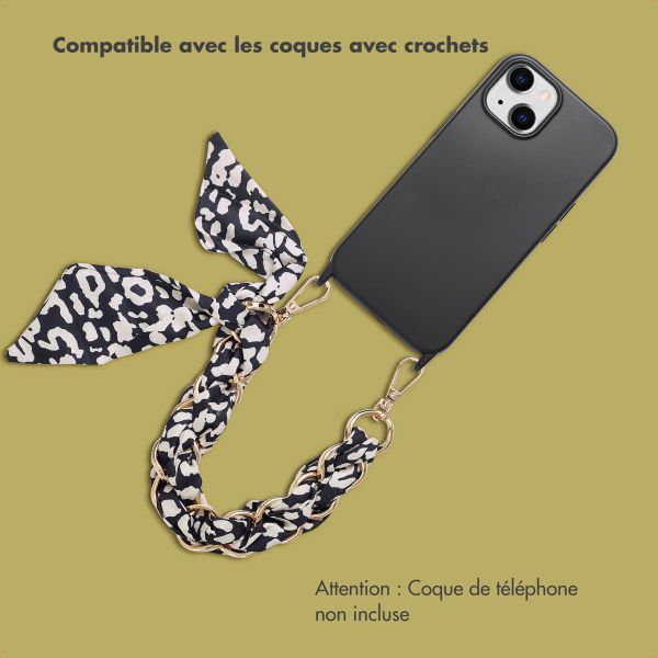 Selencia Bracelet de luxe avec écharpe - Noir