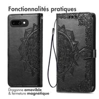 imoshion Etui de téléphone portefeuille Mandala Google Pixel 9a - Noir