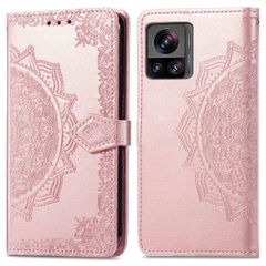 imoshion Etui de téléphone portefeuille Mandala Motorola Edge 30 Ultra - Rose Dorée