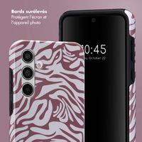 Selencia Coque arrière Vivid Tough Samsung Galaxy A55 - Trippy Swirl Dark Rose