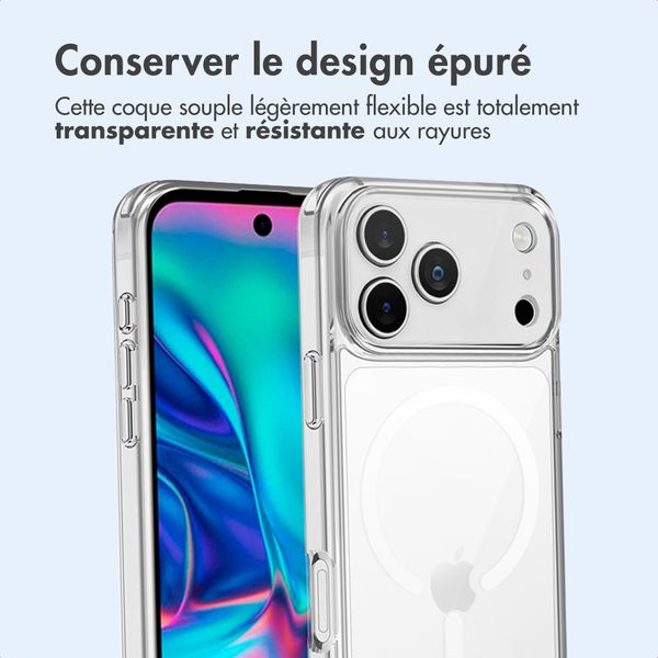 imoshion Coque arrière de protection avec MagSafe Apple iPhone 17 Pro Max - Transparent