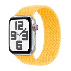 Apple Bracelet Solo tressé Apple Watch Series 1 - 11 / SE / Ultra (44/45/46/49 mm) - Taille 11 - Sunshine