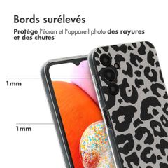 imoshion Coque Design Samsung Galaxy A14 (5G/4G) - Leopard Transparent