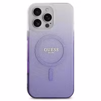 Guess Coque MagSafe IML Glitter Gradient Apple iPhone 16 Pro Max - Purple