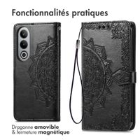 imoshion Etui de téléphone portefeuille Mandala OnePlus Nord CE 4 - Noir