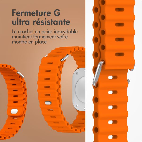 Accezz Bracelet Ocean Apple Watch Series 1 - 9 / SE (38/40/41 mm) | Series 10 / 11 (42 mm) - Orange