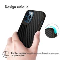 imoshion Coque Rugged Hybrid Carbon iPhone 12 (Pro) - Noir