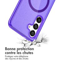 imoshion Coque Pailletée avec MagSafe Samsung Galaxy S25 Plus - Violet