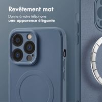 imoshion Coque Couleur avec MagSafe iPhone 14 Pro - Bleu foncé