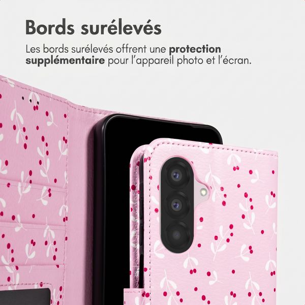 imoshion Étui de télephone portefeuille Design Samsung Galaxy A35 - Blush Berries