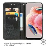 imoshion Etui de télephone Mandala Xiaomi Redmi Note 12 (4G) - Noir