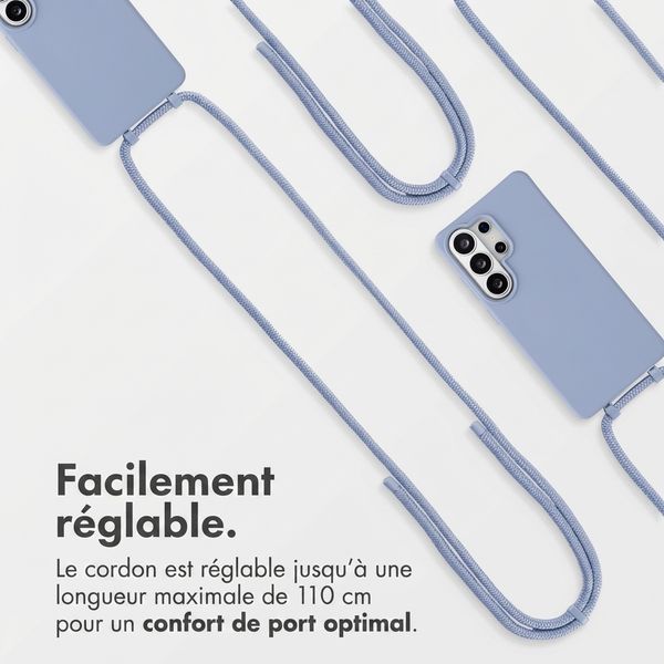 imoshion Coque arrière Color avec cordon amovible et MagSafe Samsung Galaxy S26 Ultra - Ash Blue