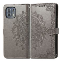 imoshion Etui de téléphone portefeuille Mandala Motorola Moto Edge 20 Lite - Gris