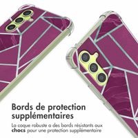 imoshion Coque Design avec cordon Samsung Galaxy A34 (5G) - Bordeaux Graphic