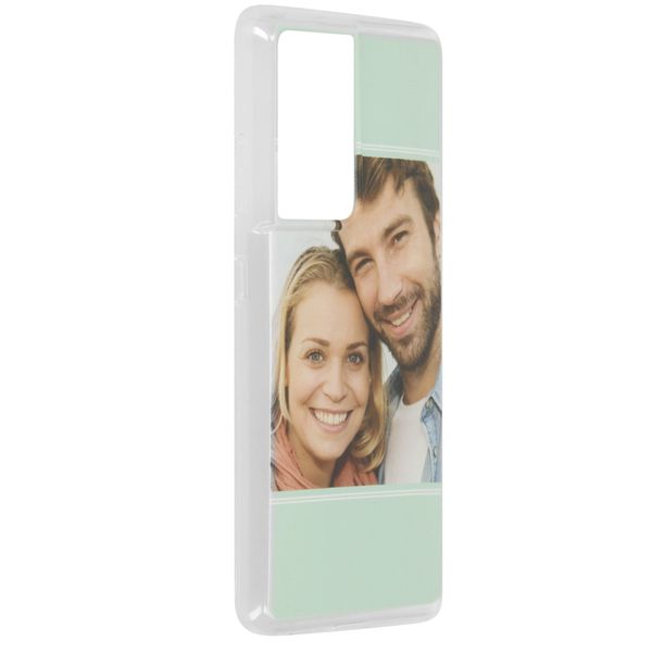 Concevez votre propre coque en gel Samsung Galaxy S21 Ultra - Transparent