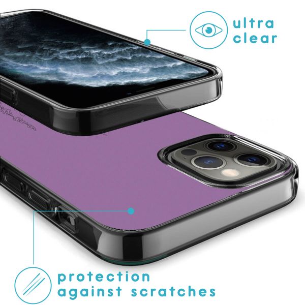 imoshion Coque Design iPhone 12 (Pro) - Floral Purple