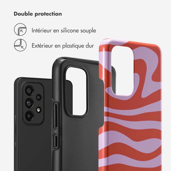 Selencia Coque arrière Vivid Samsung Galaxy A53 - Dream Swirl Pink