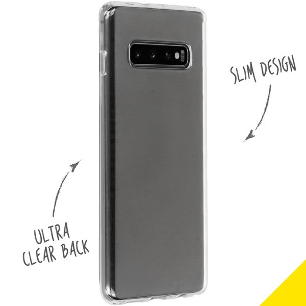 Accezz Coque Clear Samsung Galaxy S10 Plus - Transparent