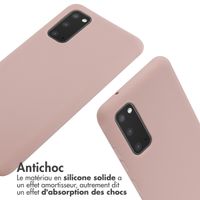 imoshion ﻿Coque en silicone avec cordon Samsung Galaxy S20 - Sand Pink