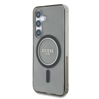 Guess Coque MagSafe IML Glitter Gradient Samsung Galaxy S25 - Noir