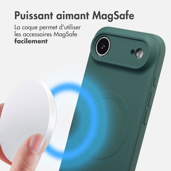 imoshion Coque Couleur avec MagSafe Apple iPhone Air - Vert foncé