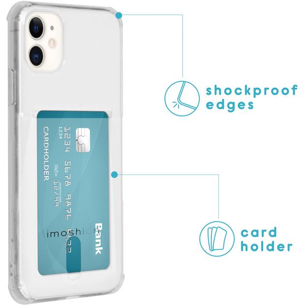 imoshion Coque silicone avec support de passe iPhone 11 -Transparent