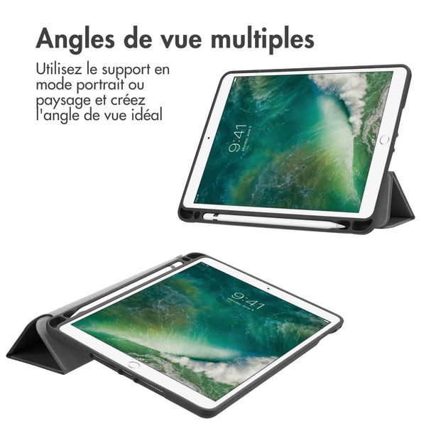 imoshion Coque tablette Trifold Apple iPad 6 (2018) 9.7 pouces / iPad 5 (2017) 9.7 pouces / Air 2 (2014)/Air 1 (2013) - Gris