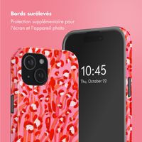 Selencia Coque arrière Vivid Tough avec MagSafe iPhone 15 - Wild Spots Lipstick