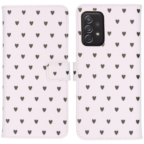 imoshion Coque silicone design Galaxy A72 - Hearts Allover White