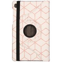 imoshion Coque tablette Design rotatif à 360° Galaxy Tab A7 Lite - Cubes Rose Gold