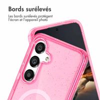 imoshion Coque Pailletée avec MagSafe Samsung Galaxy S25 Plus - Rose