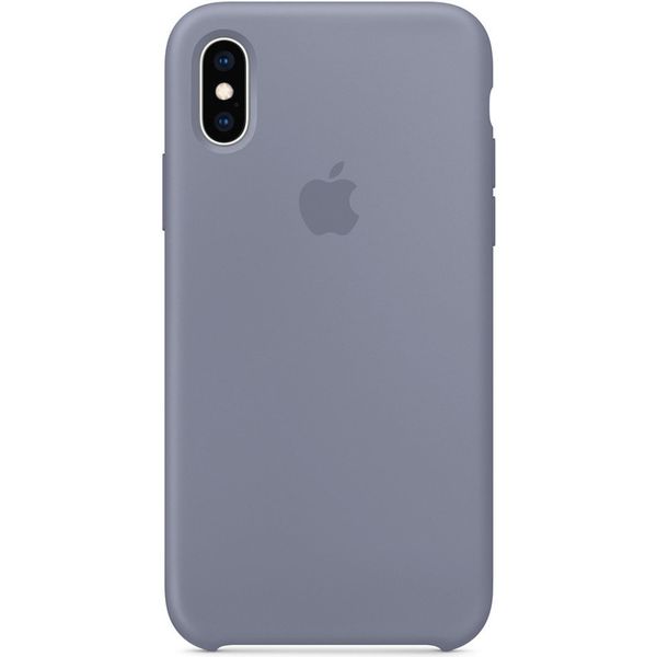 Apple Coque en silicone Apple iPhone Xs / X - Lavender Gray