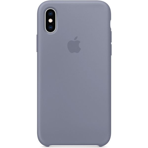 Apple Coque en silicone iPhone Xs / X - Lavender Gray