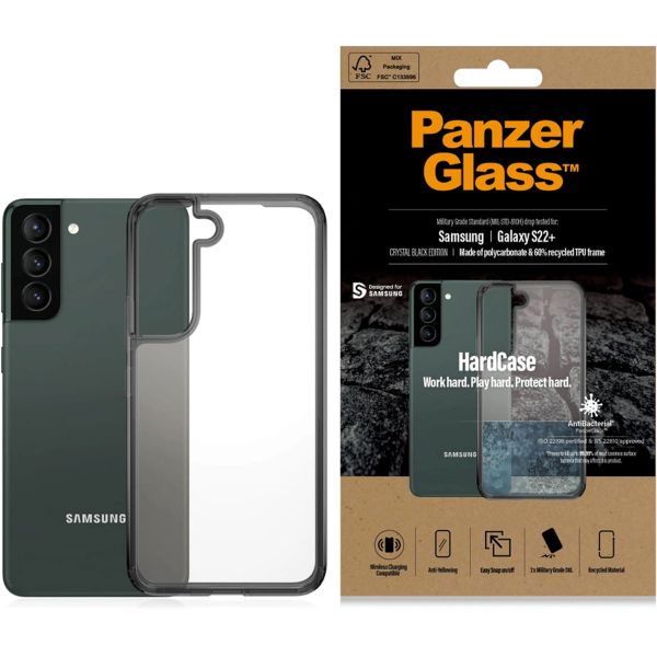 PanzerGlass ClearCase AntiBacterial Samsung Galaxy S22 Plus - Crystal Black