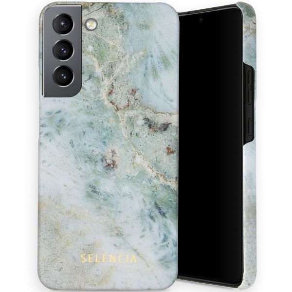 Selencia Coque Maya Fashion Samsung Galaxy S22 Plus - Marble Blue