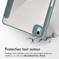 imoshion Coque tablette Origami iPad Pro 11 (2018 - 2022) / Air 5 (2022) / Air 4 (2020) - Vert foncé