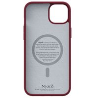 Njorð Collections Coque daim Comfort+ MagSafe iPhone 15 Plus - Red