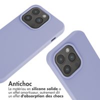 imoshion Coque en silicone avec cordon Apple iPhone 15 Pro - Violet