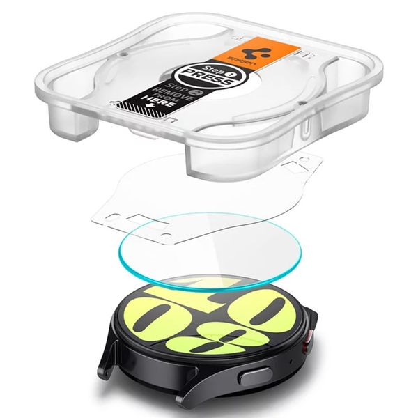 Spigen Protection d'écran EZ FIT Glas.tR avec applicateur Samsung Galaxy Watch 7 - 40 mm - Transparent