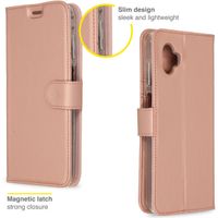 Accezz Étui de téléphone portefeuille Wallet Samsung Galaxy Xcover 6 Pro - Rose Dorée