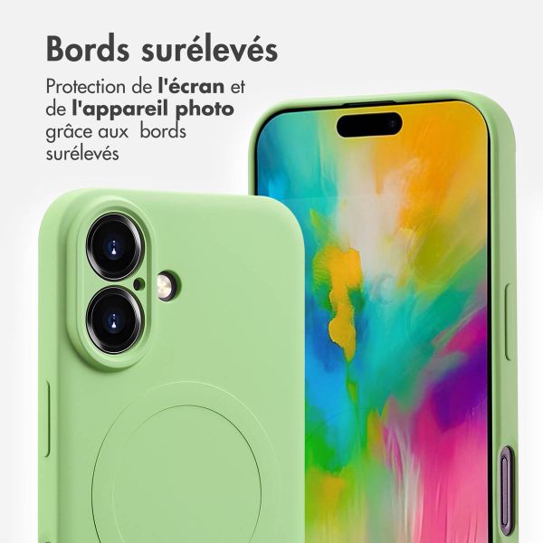 imoshion Coque Couleur avec MagSafe Apple iPhone 16 - Vert