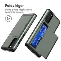 imoshion Coque arrière avec porte-cartes Samsung Galaxy S20 FE - Vert foncé