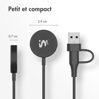 imoshion Câble de charge pour Samsung Galaxy Watch USB-C et USB-A - 1 mètre