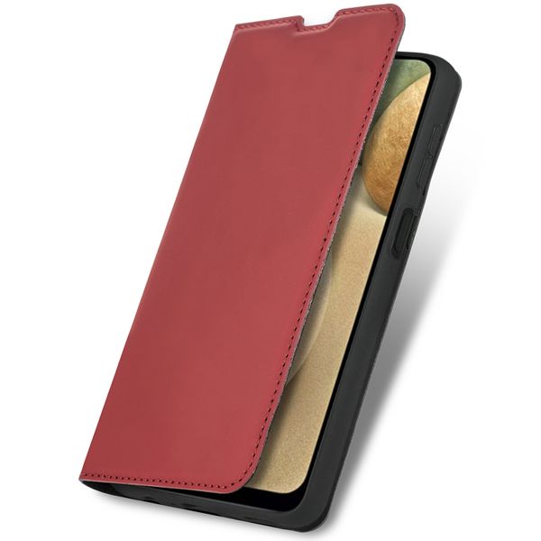 imoshion Étui de téléphone Slim Folio Samsung Galaxy A12 - Rouge