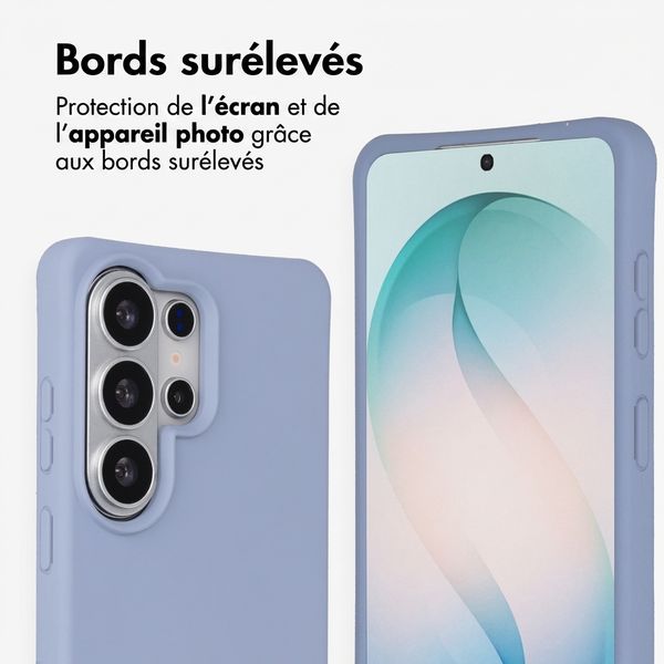 imoshion Coque arrière Color avec cordon amovible et MagSafe Samsung Galaxy S26 Ultra - Ash Blue