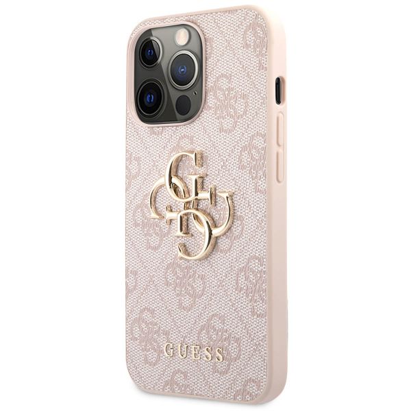Guess Coque 4G Metal Logo Backcover Apple iPhone 13 Pro Max - Rose