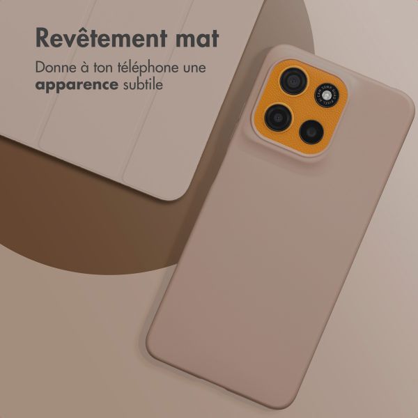 imoshion Coque Couleur Motorola Moto G15 / G15 Power - Marron